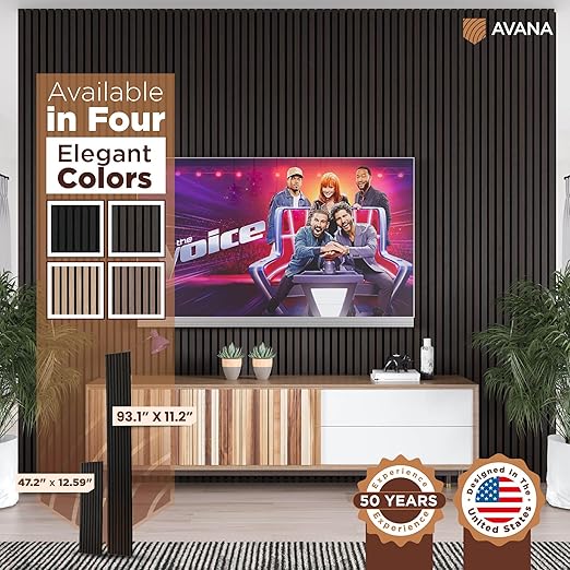 Avana Modern Acoustic Wood Wall Panels – 93.2x11.25 Inch Panels – Fits 94x12 - Image 4