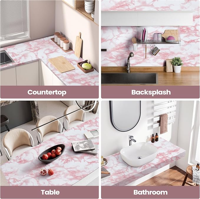 Abyssaly Glossy Marble Contact Paper - Image 5