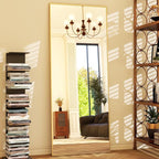 GLSLAND 64"x21" Full Length Mirror Big Standing Mirror Freestanding Hanging or - Image 7