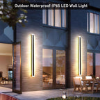 2Pack 39inch Long Outdoor Modern LED Wall Light, 30W Waterproof IP65 Warm White - Image 2