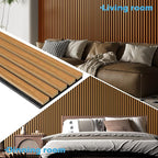 Art3d 2pcs-104 x 15.75in Slat Acoustic Panel - Image 3
