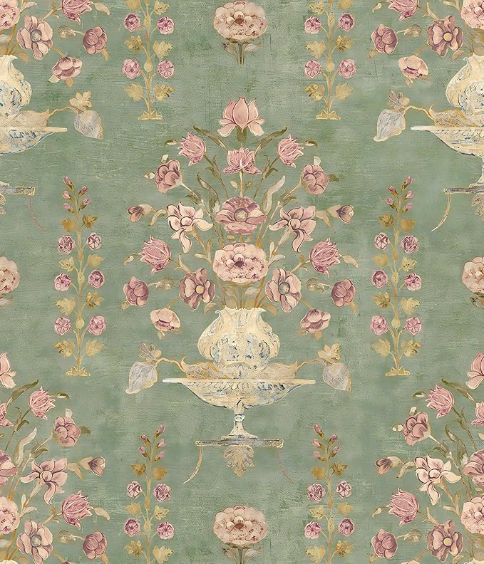 Orainege Floral Wallpaper Peel and Stick Wallpaper Modern Contact Paper 16.9in by Orainege