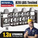 XLarge 64''W Power Tool Organizer Wall Mount | 8-Outlet TR Charging Station | - Image 3