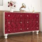 Wallercity Soft Red Velvet Felt Drawer Liner Self Adhesive Retro Velvet - Image 5