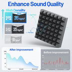 12 Pack Pyramid Sound Proof Foam Panels - Image 4