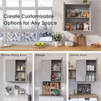 FIMELLO 59" Wall Cabinets for Laundry Room - Image 6