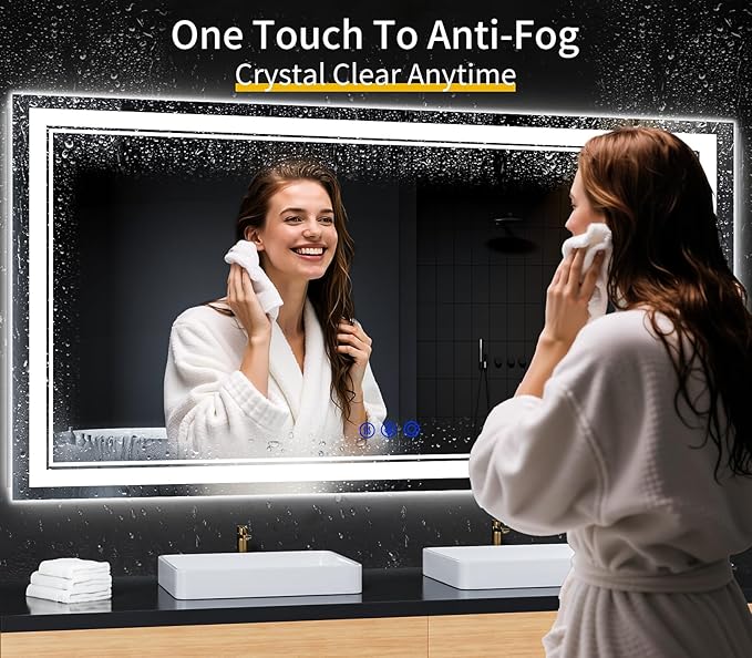 72"x36" LED Bathroom Mirror - Image 3