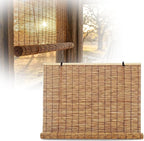 Bamboo Roller Shades for Outdoor Patio, Bamboo Blinds, UV Protection, Light by Unknown