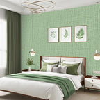 TANONE Contact Paper Peel and Stick, Grasscloth Green Wallpaper Self Adhesive - Image 7