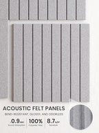 Bumusty Large Cork Board Alternative-36 x 24" Felt Bulletin Board Tiles - Image 3