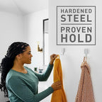 3M CLAW 25 lb. 2 Drywall Silver Hooks & 2 Extra Picture Hangers, Heavyweight - Image 5