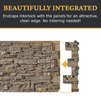 AZ Faux High-Density Polyurethane Faux Stone Interlocking Right Endcap - Image 7
