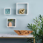 MELANNCO Floating Square Cube Shelves, - Image 4