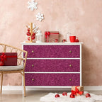 CHIHUT 15.7''x100'' Hot Pink Wallpaper Sparkly Glitter Wallpaper Stick and Peel - Image 5