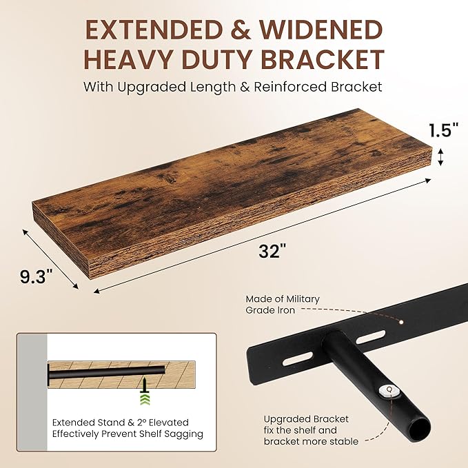 Dreamland 32 Inches Floating Shelves - Image 3