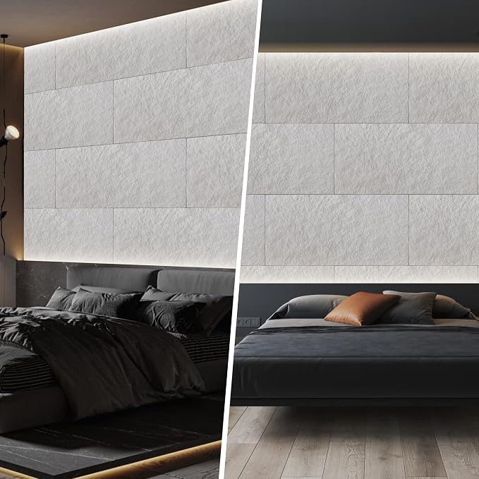 KASARO PU 3D Faux Stone Wall Panels, Cement Texture Accent - Image 8