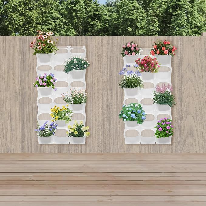 Vertical Wall Planter with 36 Pots, Hanging Garden Plant Flowerpot Holder - Image 7