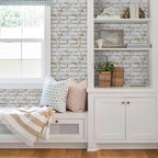 3D Faux Brick Wall Panels Peel and Stick, Small Brick-Look Textured Wall Sticker - Image 9
