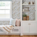 COMSTICKC 3D Faux Brick Wall Panels Peel and Stick, Small Size Self Adhesive - Image 2