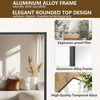 Koonmi 81"x41" Floor Mirror Full Length, Bedroom Floor Body Mirror - Image 3