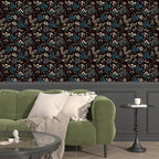 Laatse Vintage Wallpaper Peel and Stick Dark Green Floral Wallpaper 17.5'' x - Image 6