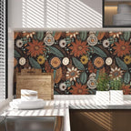 Laatse Boho Wallpaper Peel and Stick, Vintage Floral Contact Paper 17.5" x - Image 4