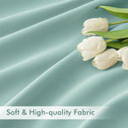 MIULEE Aqua Back Tab Blackout Curtains 63 Inch Length 2 Panels Set - Image 6