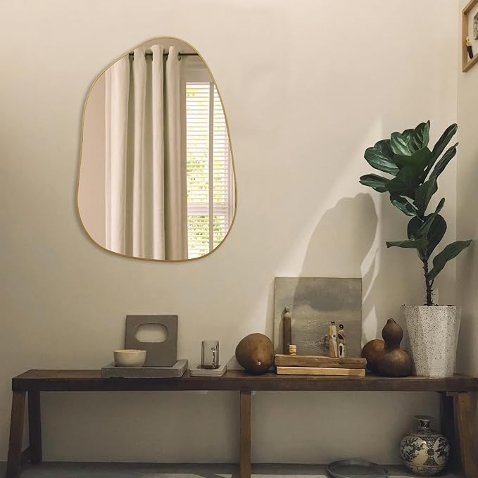 PERFNIQUE Irregular Wall Mirror Asymmetrical Mirror, Decorative Modern Wall - Image 6