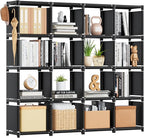 Mavivegue Bookshelf, 16 Cube Storage Organizer, Book Shelf Organizer, Tall by Mavivegue