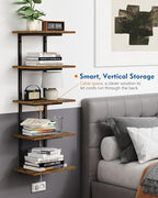 Harwaya 5 Tier Wall Bookshelf Unit - Image 5