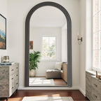 Antok Full Length Mirror 82"×44" Floor Mirror Standing Tall Mirror, Arched - Image 3