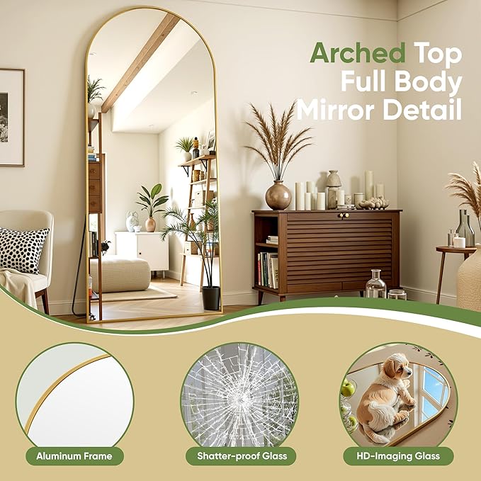 Full Length Mirror, Oversized Floor Mirrors, Leaning Free Standing Mirrors - Image 5