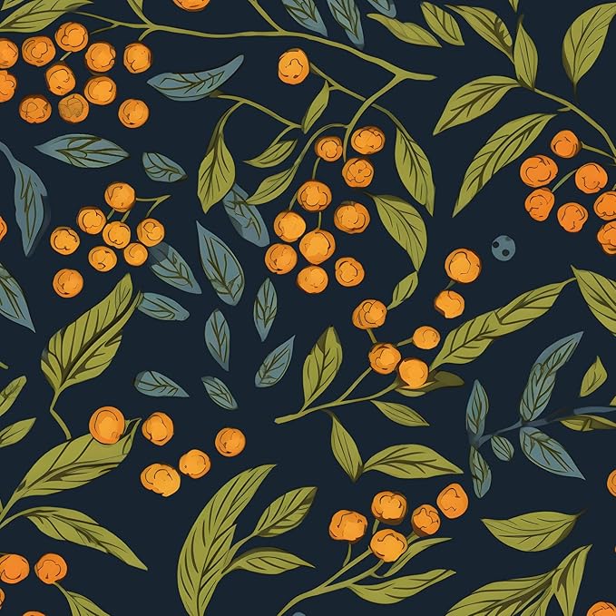 BOKEBEVE Boho Wallpaper Peel and Stick Floral Contact Paper Leaves Wall Paper by BOKEBEVE