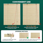 Bamboo Blinds for Interior Windows, Custom Roller Shades for Indoor Window and - Image 5