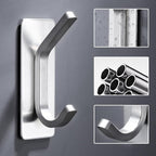 DELITON Adhesive Towel Hooks for Bathroom - Image 4