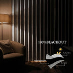 RYB HOME Accordion Style Closet Curtain-100% Blackout Folding Accordion Curtain - Image 6
