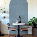 JiffDiff Grasscloth Wallpaper Peel and Stick Blue Grassweave Stick on Wallpaper - Image 4