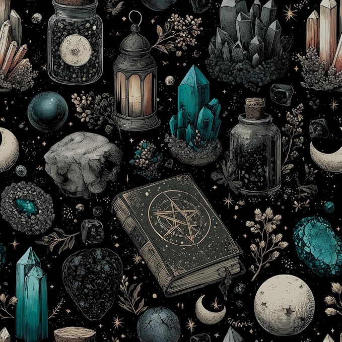 FLFK Mystic Dark Fantasy Peel and Stick Wallpaper by FLFK