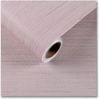 CRE8TIVE Pale Pink Grasscloth Peel and Stick Wallpaper by CRE8TIVE