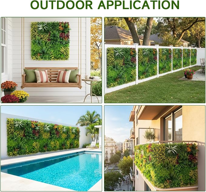 Artificial Grass Wall Backdrop Panels, Faux Boxwood Panels - Image 8