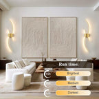 Battery Operated Wall Sconces Set of Two - Image 3