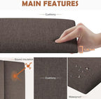 IFNOW Upholstered Wall Mounted Headboard, 3D Soundproof Peel and Stick Panels - Image 4