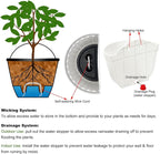 4 Pack White Wall Planter Pots Vertical Living Wall Hanging Planters Wall - Image 9