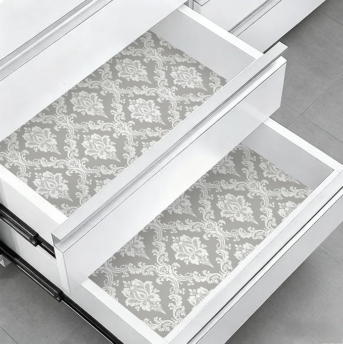 Peel and Stick Wallpaper Grey and White Contact Paper - Image 8