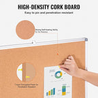 VEVOR 48"x36" Large Cork Board – Wall-Mounted Bulletin Board - Image 3