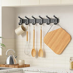 pickpiff Coat Rack Wall Mounted Heavy-Duty: Metal Coat Hanger 6 Hooks - Image 5
