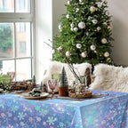 Kochorie 100 Ft x 54 Inch Iridescent Winter Snowflake Tablecloth Roll - Image 6