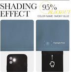 NICETOWN Smoky Blue Blackout Curtains 78 inches Length - Image 4