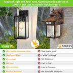 MAXvolador Outdoor Wall Sconce, Exterior Waterproof Wall Lantern Light Fixtures - Image 5