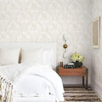 Ismoon Floral Peel and Stick Wallpaper Vintage Beige Contact Paper Boho - Image 6